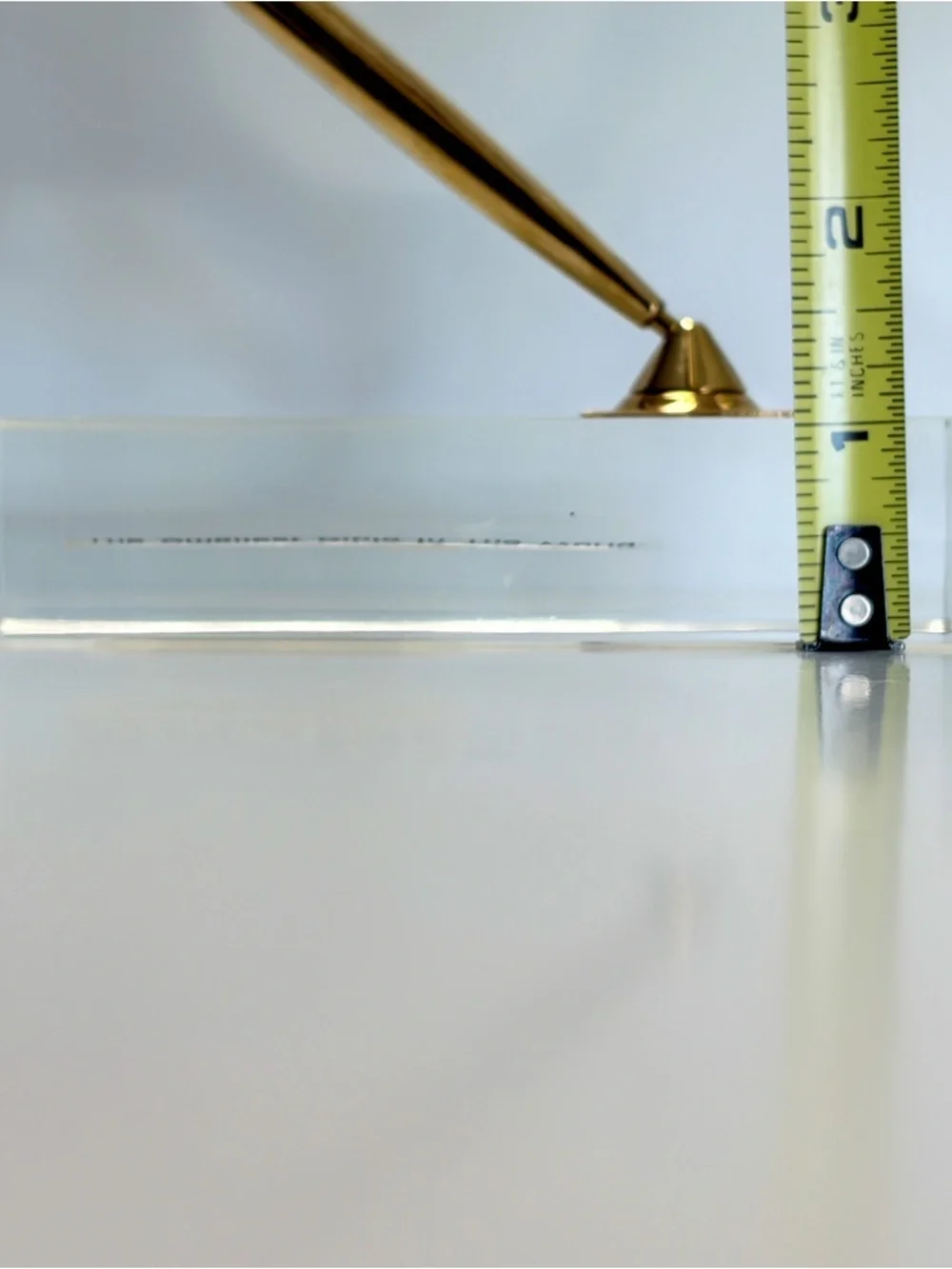 Vintage MicroBible Acrylic Pen Holder – NCR Microform Technology – Rare Desk Dis
